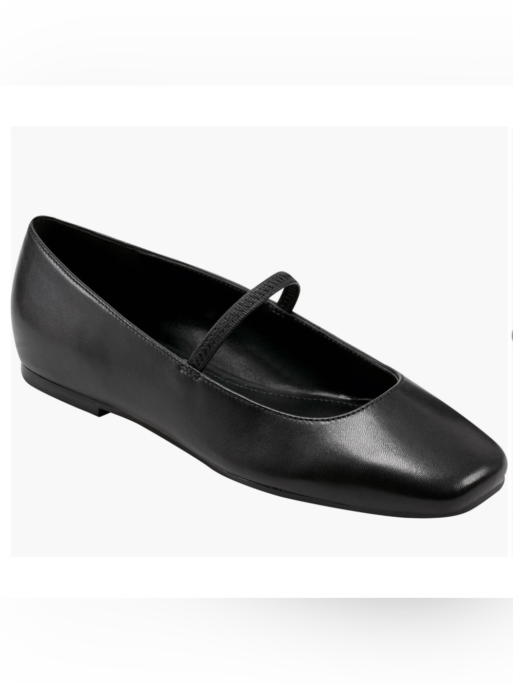 MARC FISHER LTD Urella Leather Mary Jane Flat Black - Picture 15 of 15
